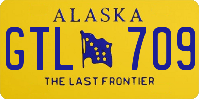 AK license plate GTL709