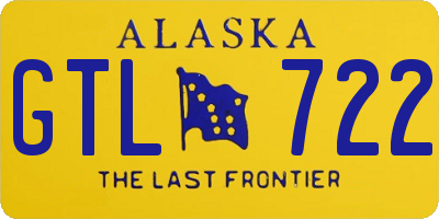 AK license plate GTL722