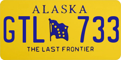 AK license plate GTL733