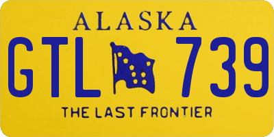 AK license plate GTL739
