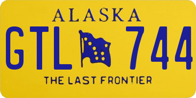 AK license plate GTL744