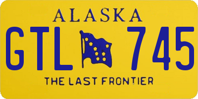 AK license plate GTL745