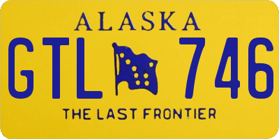 AK license plate GTL746