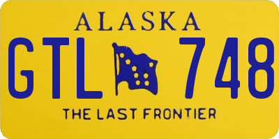 AK license plate GTL748