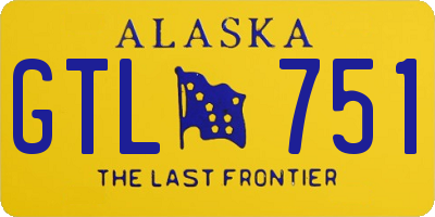 AK license plate GTL751