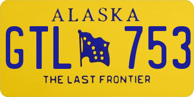 AK license plate GTL753