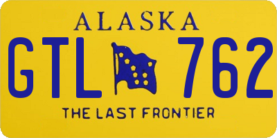 AK license plate GTL762