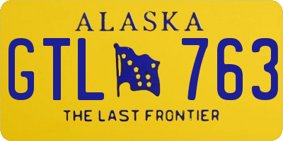 AK license plate GTL763