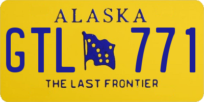 AK license plate GTL771