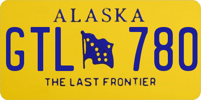 AK license plate GTL780