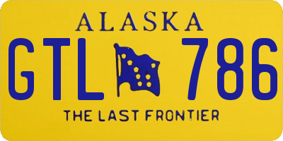 AK license plate GTL786