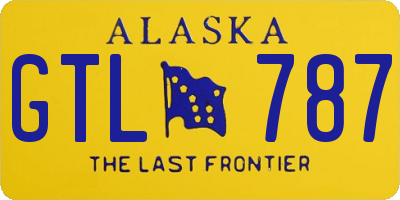 AK license plate GTL787