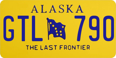 AK license plate GTL790