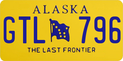 AK license plate GTL796