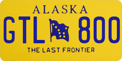 AK license plate GTL800