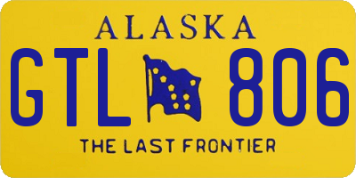 AK license plate GTL806