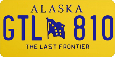 AK license plate GTL810