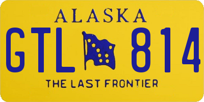 AK license plate GTL814