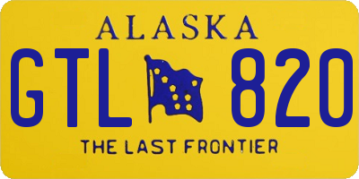 AK license plate GTL820