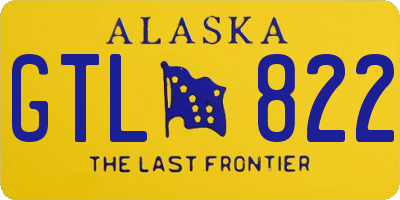 AK license plate GTL822