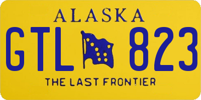 AK license plate GTL823