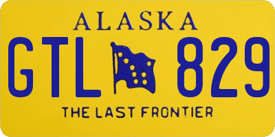 AK license plate GTL829