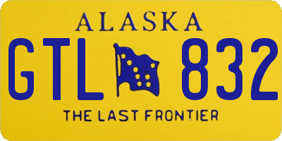 AK license plate GTL832