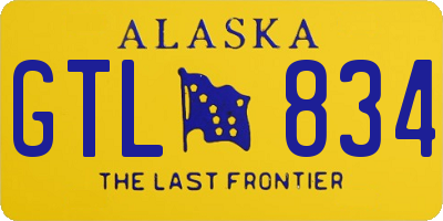 AK license plate GTL834