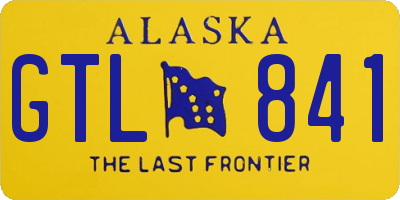 AK license plate GTL841