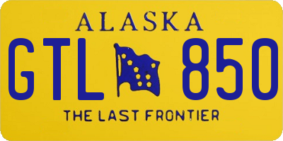 AK license plate GTL850