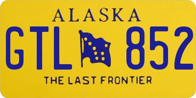 AK license plate GTL852