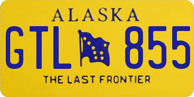 AK license plate GTL855