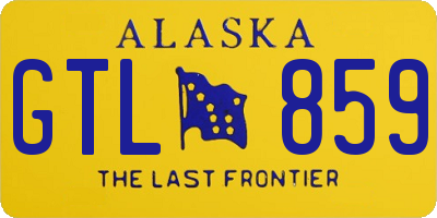 AK license plate GTL859