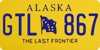 AK license plate GTL867
