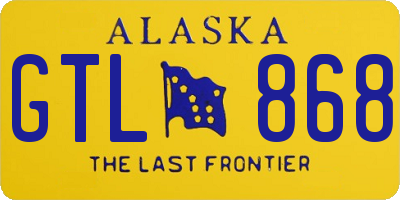 AK license plate GTL868
