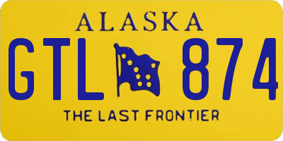 AK license plate GTL874