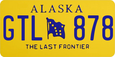 AK license plate GTL878