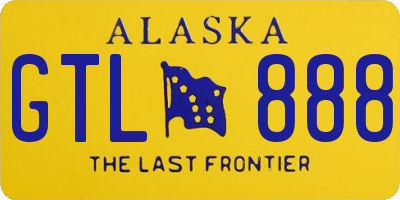 AK license plate GTL888