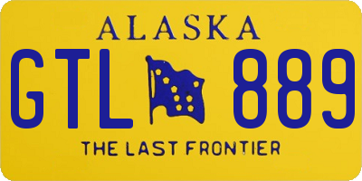AK license plate GTL889