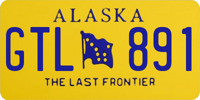 AK license plate GTL891