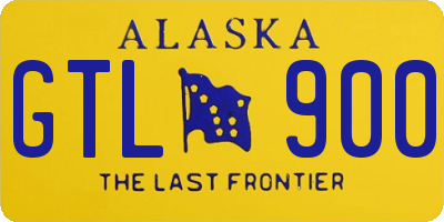 AK license plate GTL900