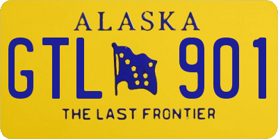 AK license plate GTL901