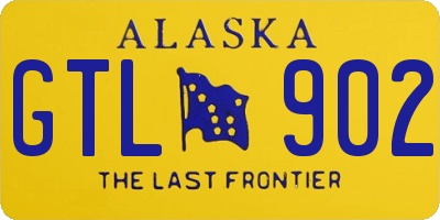 AK license plate GTL902