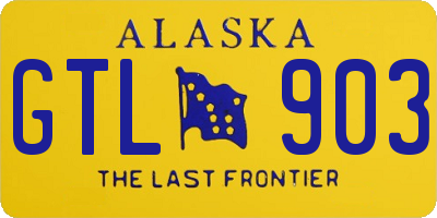 AK license plate GTL903