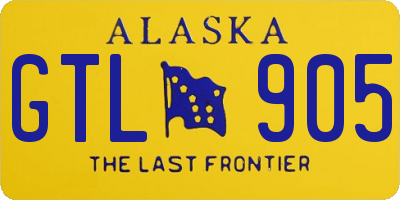 AK license plate GTL905