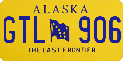 AK license plate GTL906