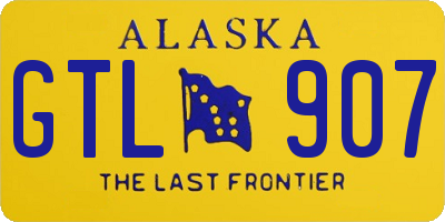 AK license plate GTL907