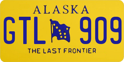 AK license plate GTL909