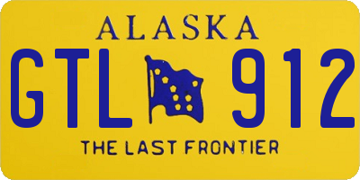 AK license plate GTL912