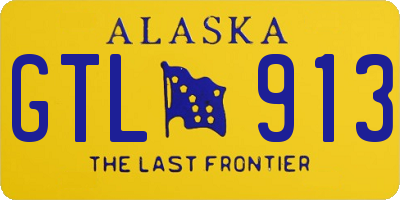 AK license plate GTL913